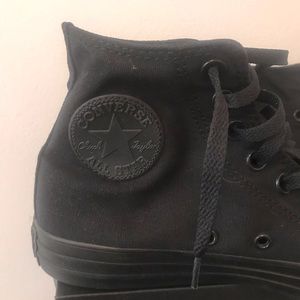 Brand new! Womens black converse sneakers size 8.5